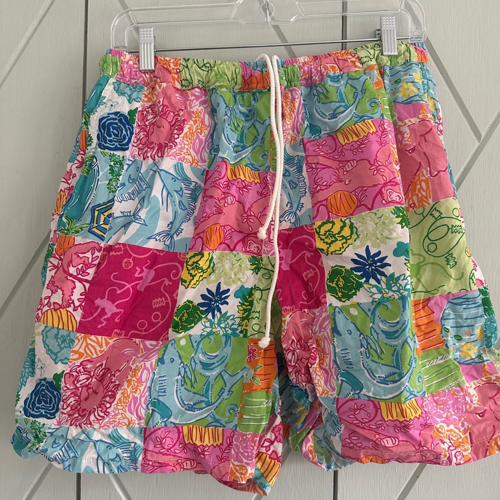 Lilly Pulitzer Vintage Men’s Patchwork Shorts/Swimsuit